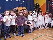 Wigilijne spotkanie w Przedszkolu 4 Słonie. 22 grudnia 2016 r. Fot. Anita Kot
