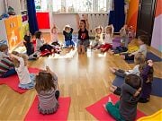 Kids Yoga Day w Przedszkolu 4 Słonie. 6 kwietnia 2018 r. 