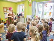 Piegunia i Brynio w Przedszkolu 4 Słonie. 8 kwietnia 2019 r. 